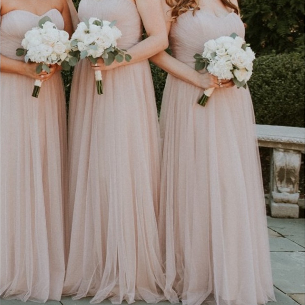 Theia bridesmaid dress rose color size 12
